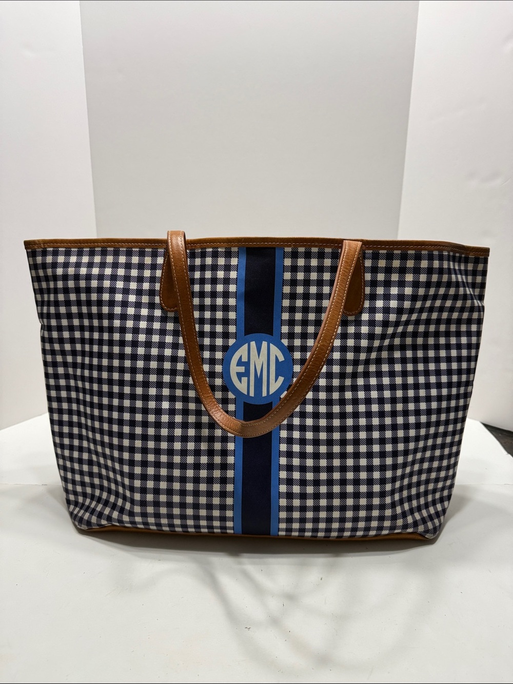 Barrington Canvas Tote with Brown Leather Trim